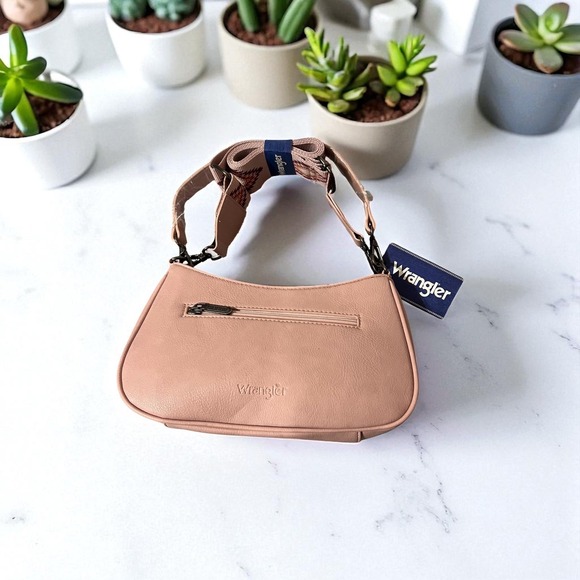 Wrangler Aztec Embroidered Shoulder Bag Hobo Purse Ethnic Western - Picture 2 of 11